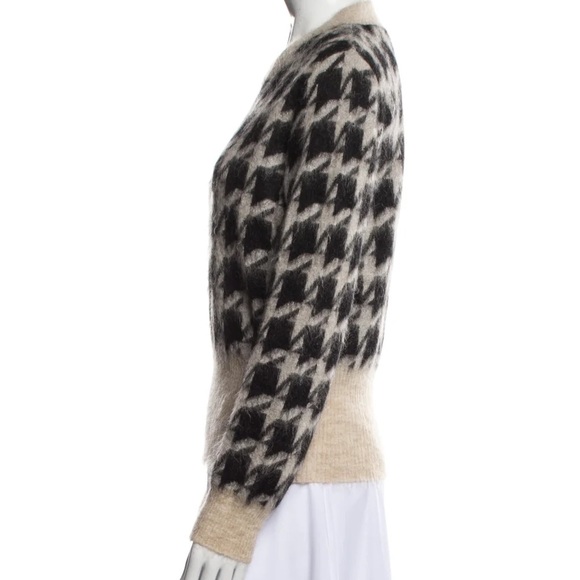 MaxMara Houndstooth Mohair Sweater - Picture 3 of 6